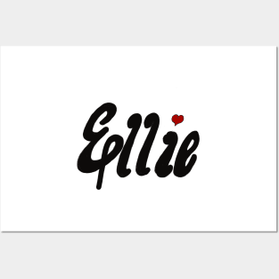 Top 10 best personalised gifts 2022  - Ellie-personalised,personalized name with red heart Posters and Art